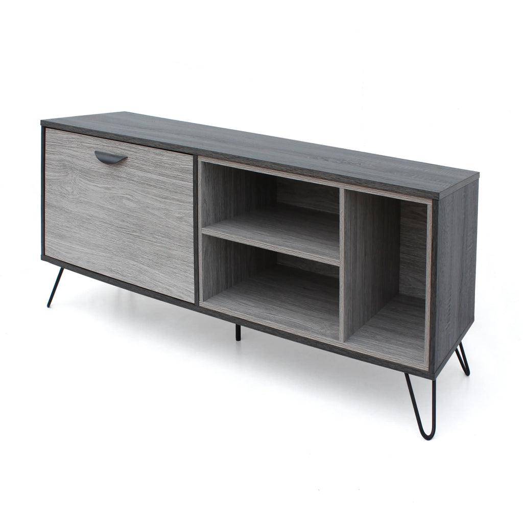 65" Two Toned Faux Wood TV Stand D142