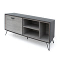 65" Two Toned Faux Wood TV Stand D142