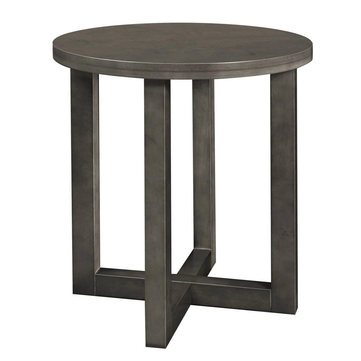 21" Round End Table Grey Y516435