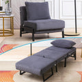 Foldable Sleeper Sofa Bed Dark Grey K59272