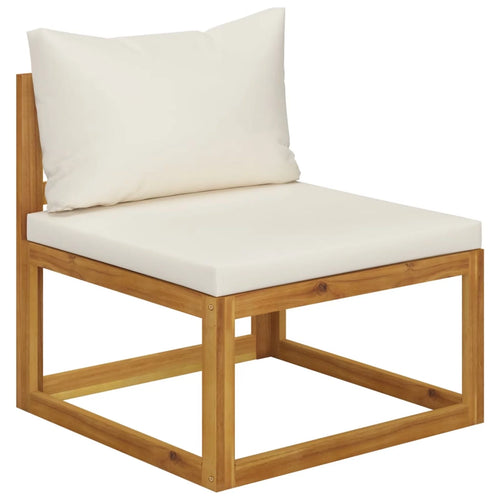 2 Piece Acacia Wood Patio Sofa Set with Cushion Y2162