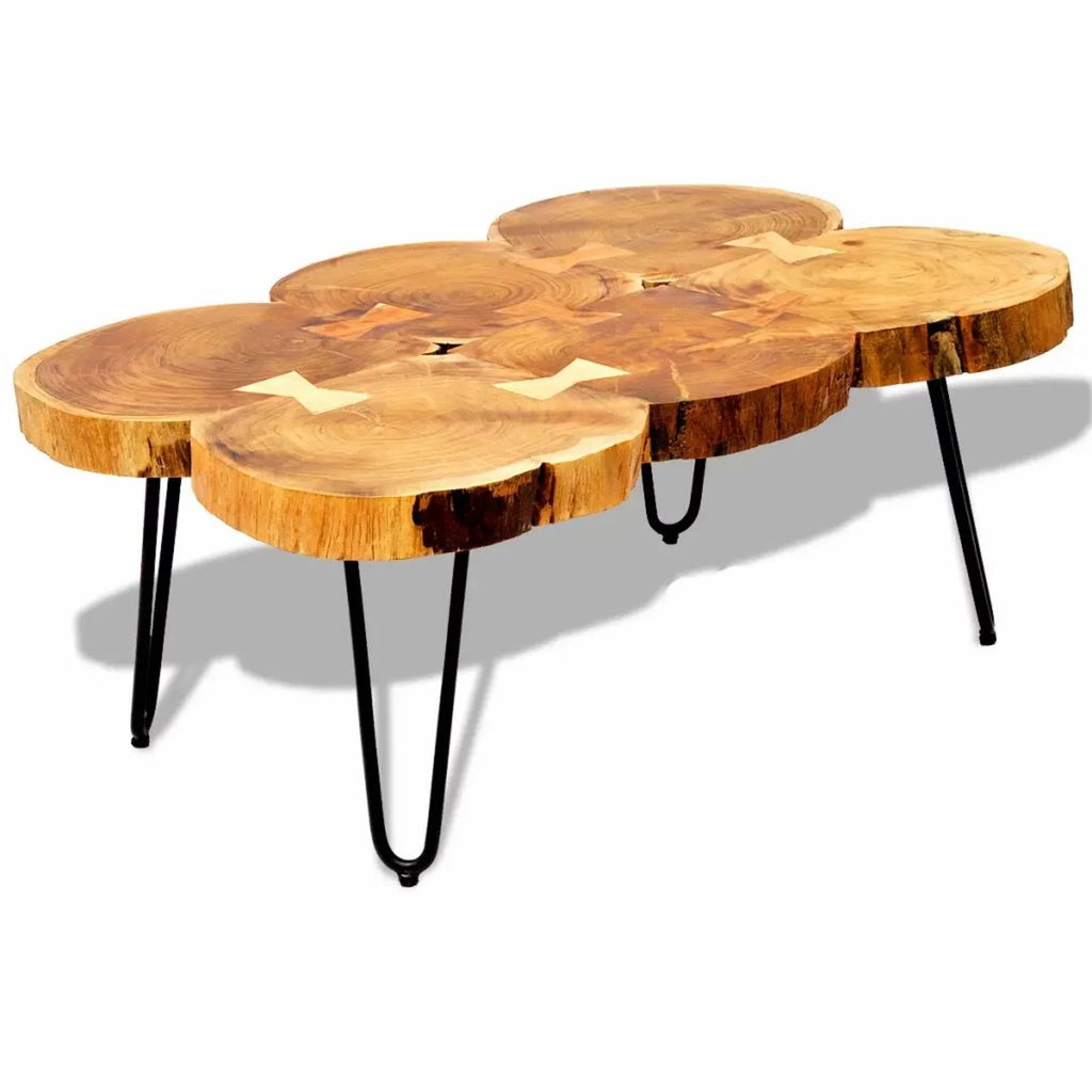 6 Trunks Solid Sheesham Wood Coffee Table W45836