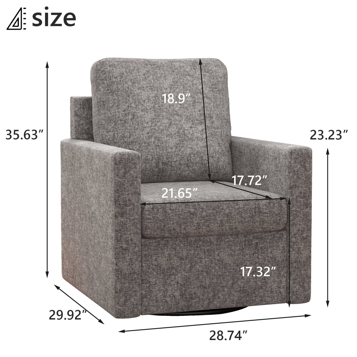 Light Gray Sherpa Accent Chair Y100480