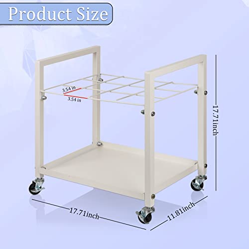 Metal Blueprint Storage Cart with Wheels 20 Slots J528