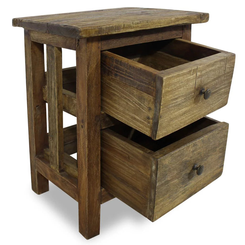 Solid Reclaimed Wood Nightstand F866