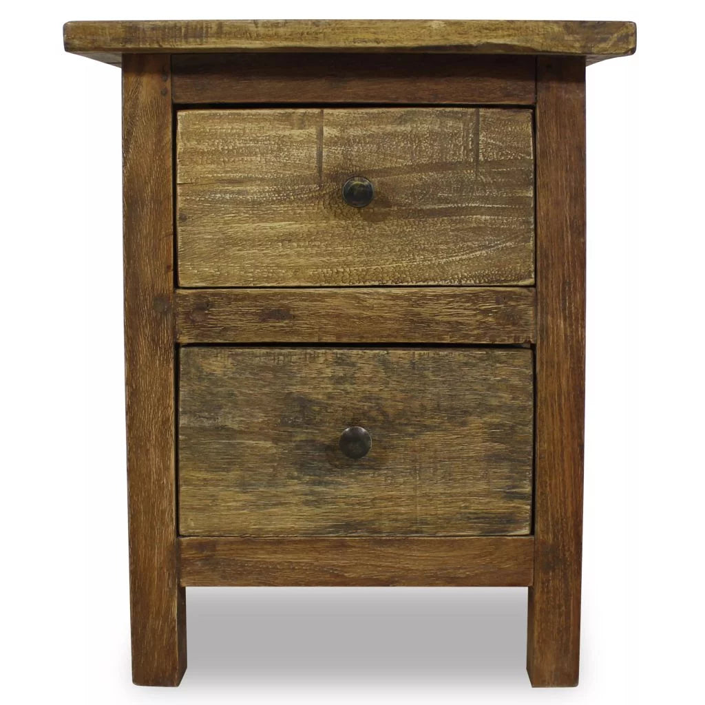 Solid Reclaimed Wood Nightstand F866