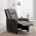 Fabric Recliner Chair with Footrest and Backrest J116