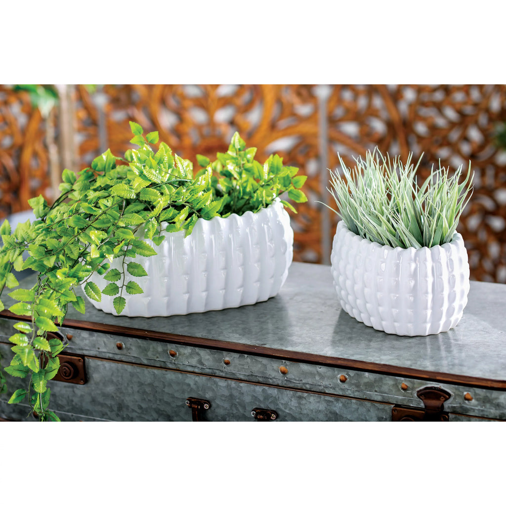 White Ceramic Planter (3 Count) R629794