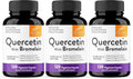 Quercetin with Bromelain 1000mg Vegetarian Capsules 120 Count Pack of 3 J9360
