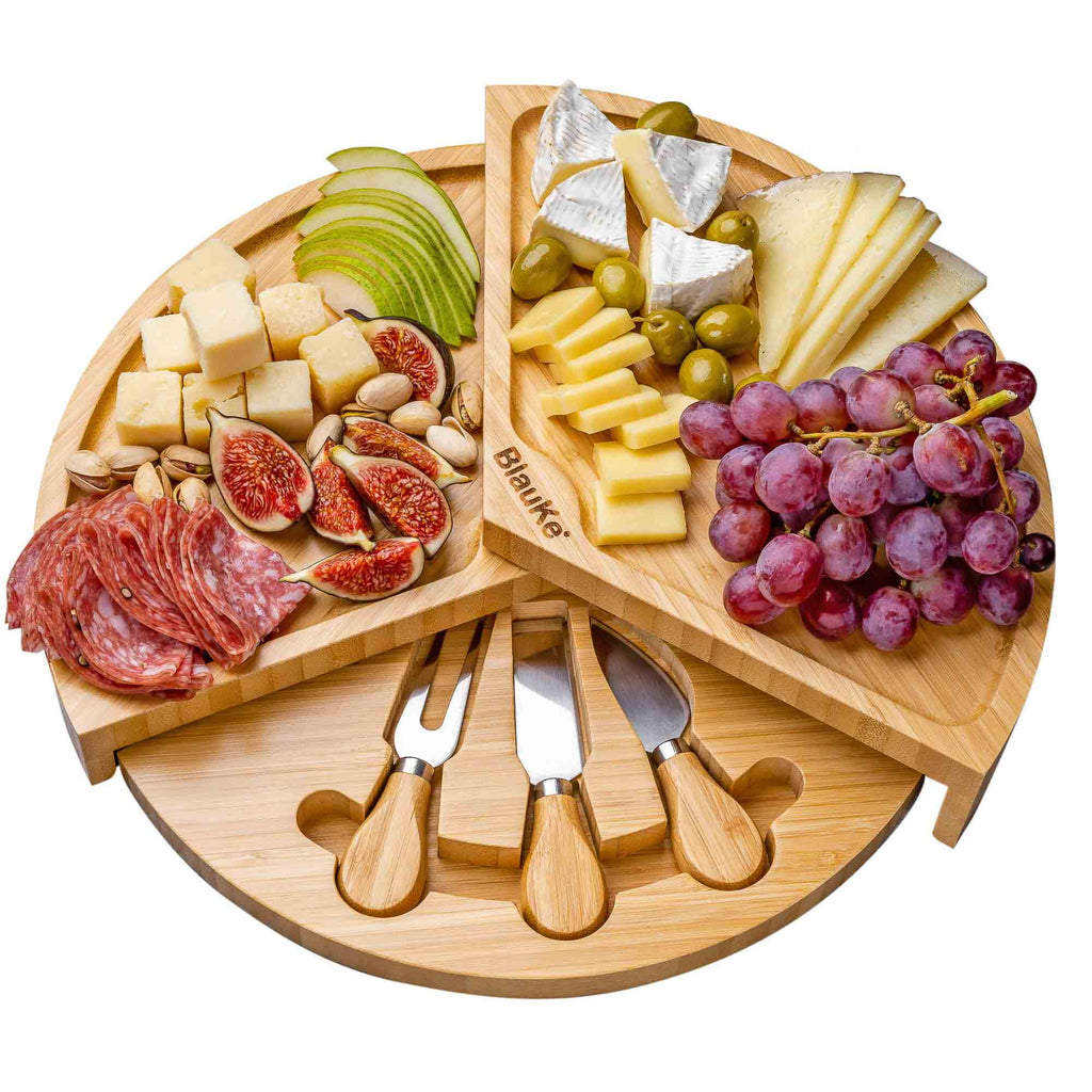 Bamboo Cheese Board and Knife Set V147009
