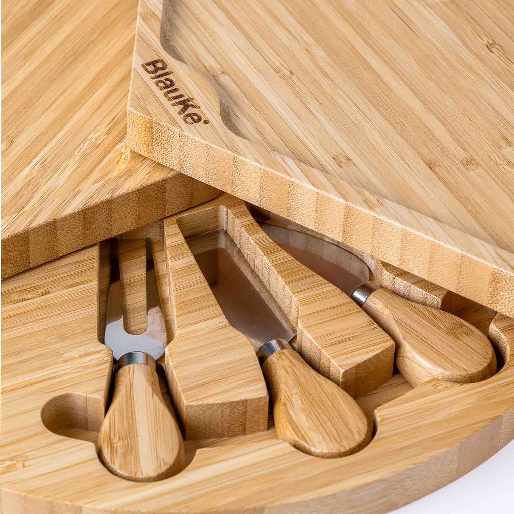 Bamboo Cheese Board and Knife Set V147009