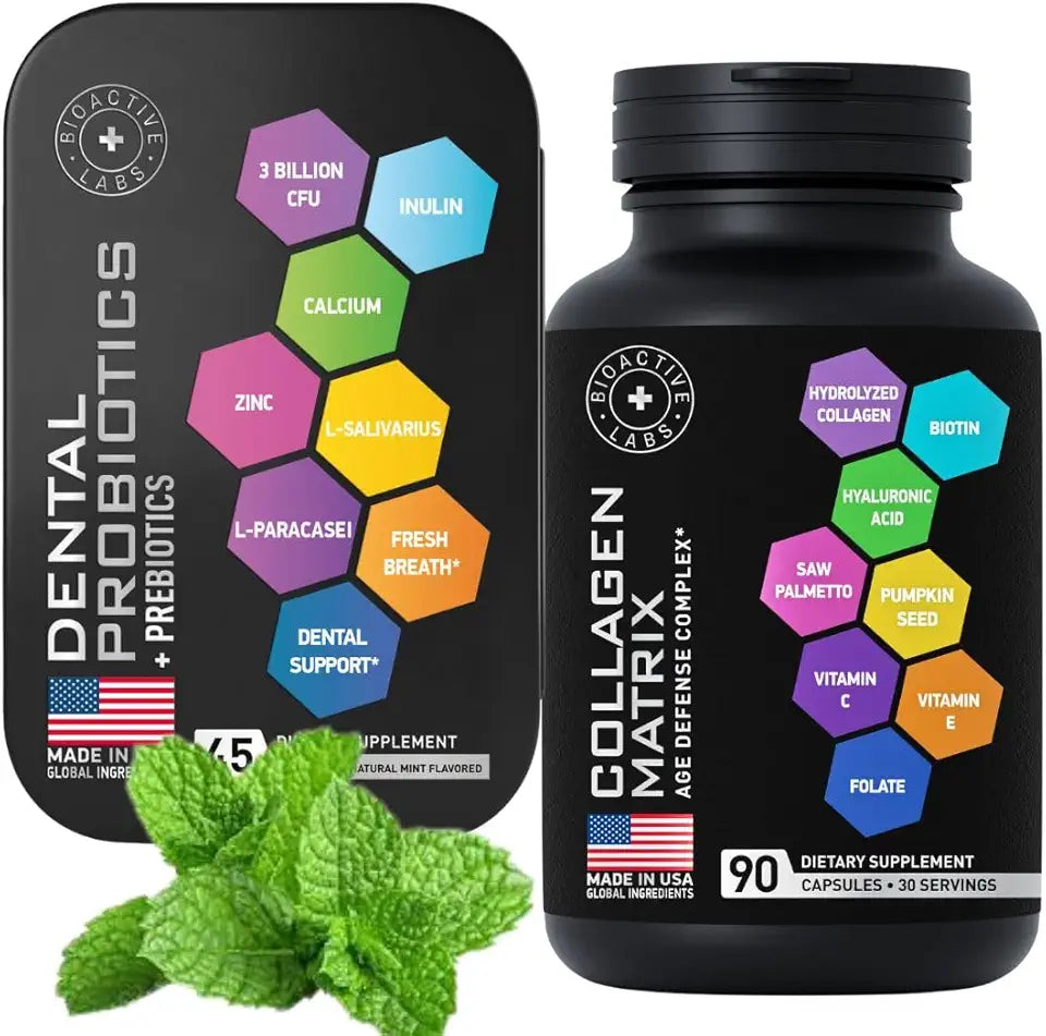 Dental Probiotic and Collagen Matrix Beauty and Health Bundle U3970