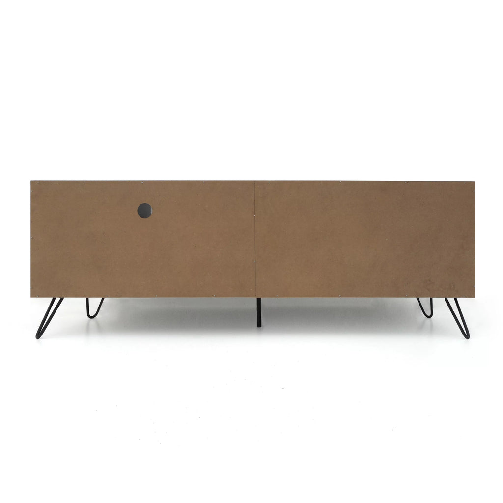 65" Two Toned Faux Wood TV Stand D142