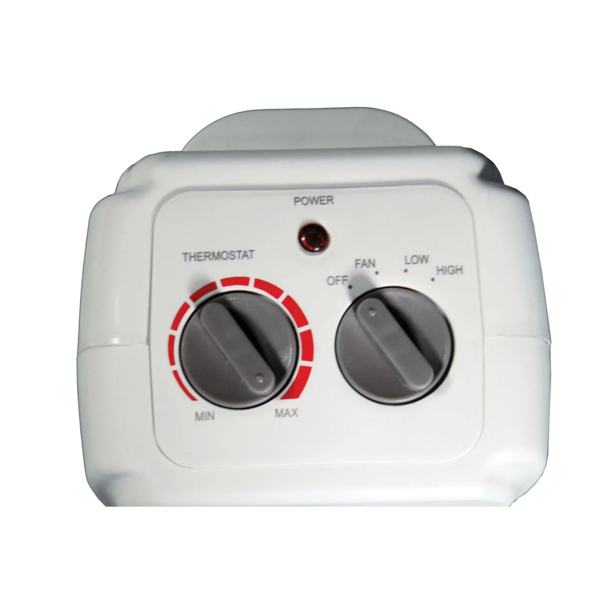 White Portable Oscillating Ceramic Fan Heater with Thermostat D98501