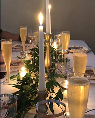 4.5 oz Gold Glitter Disposable Champagne Flutes Q43967