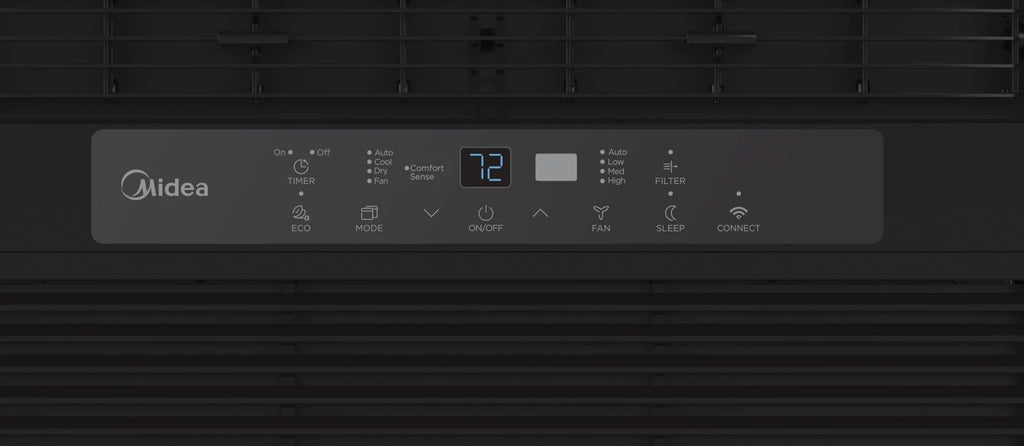 8,000 BTU 115V Smart Window Air Conditioner with Remote, Black R477