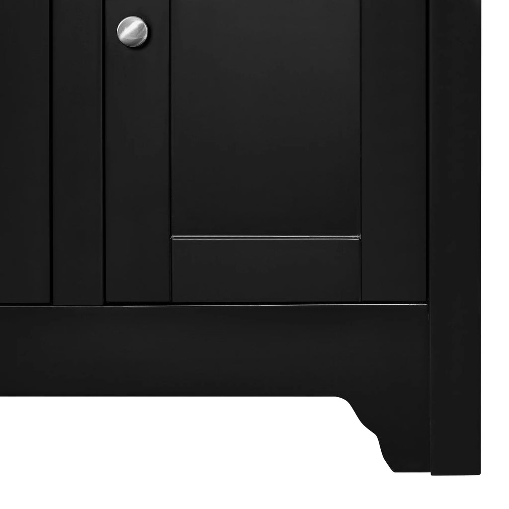 Black Wood TV Stand S233