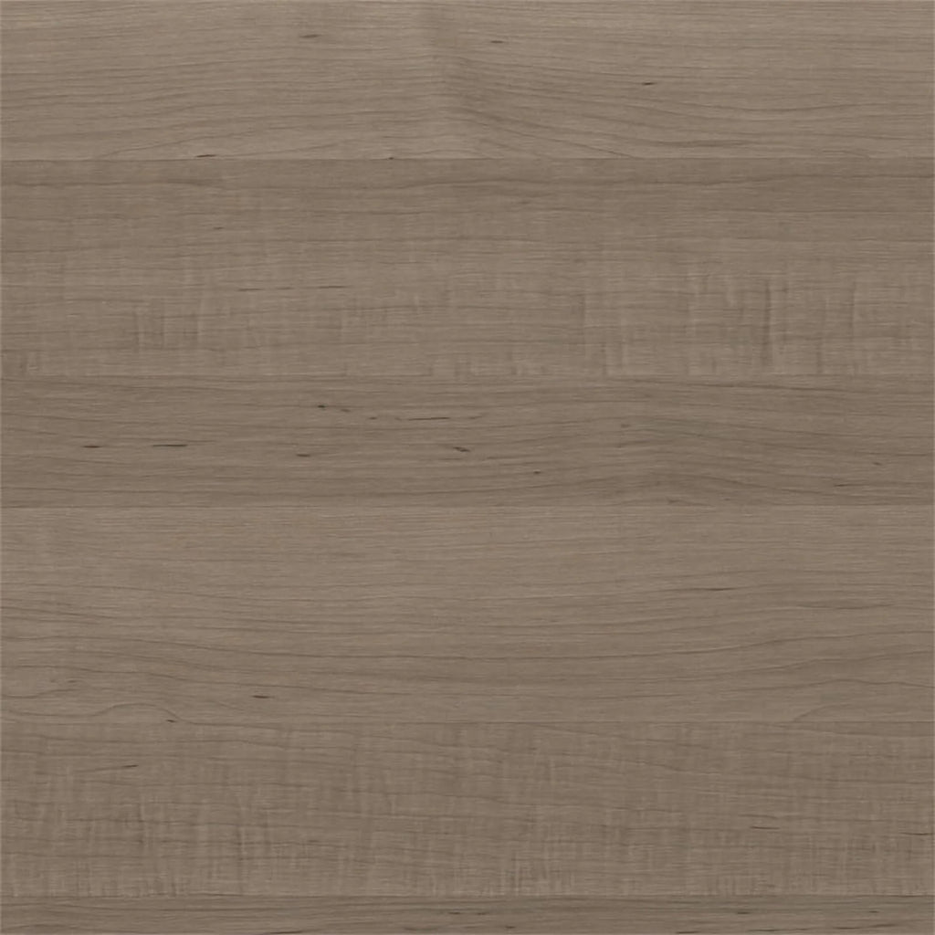 Ash Gray Engineered Wood Sit to Stand L Desk with Hutch T6784