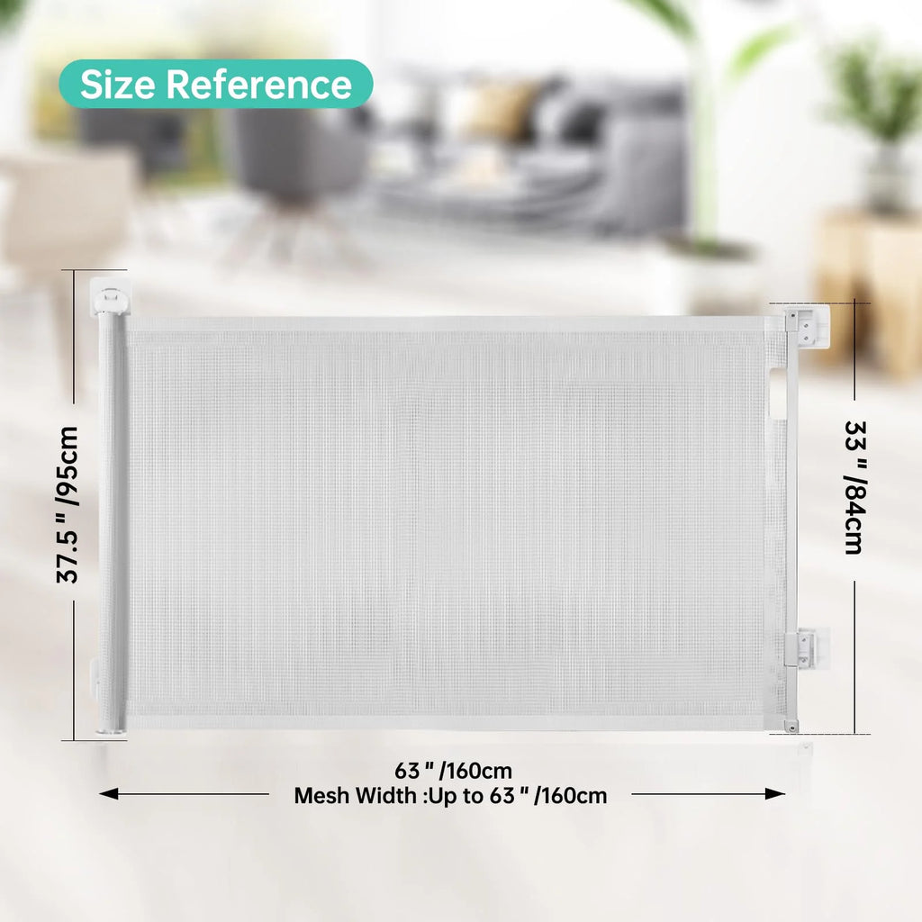 Retractable Baby Gate White Y1291