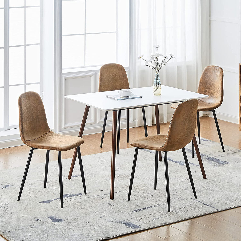 Suede Upholstered Dining Chair Set Of 4 X249