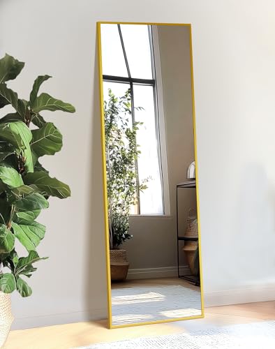 Full Length Standing Floor Mirror with Aluminum Frame S548670