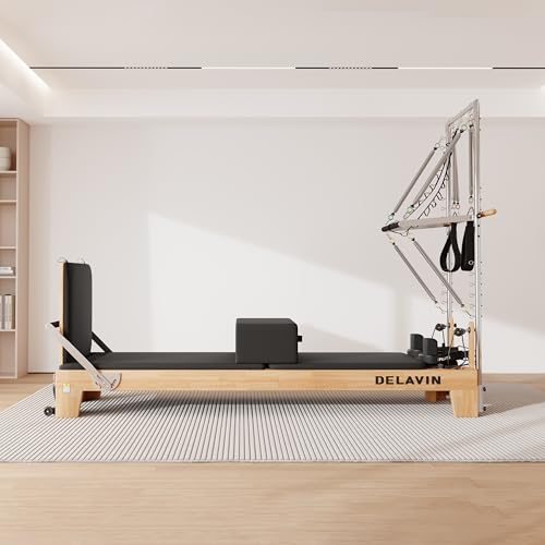 Pilates Reformer with Tower, Springs, Sitting Box and Jump Board J1001