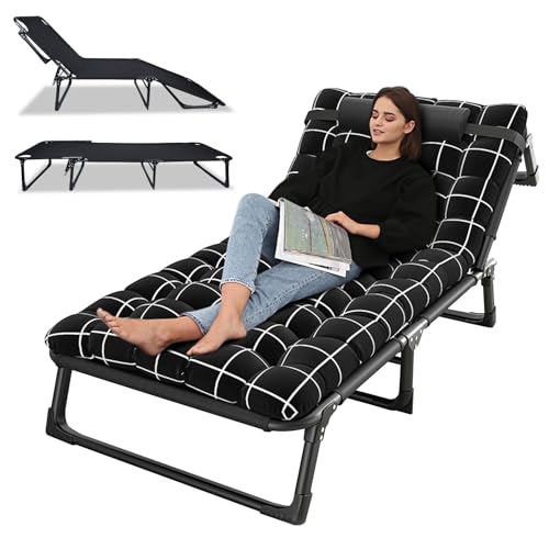 4-Position Adjustable Camping Cot with Pillow K592
