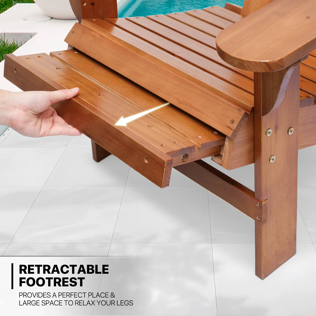 Set of 3 Adirondack Chairs with Side Table O1708