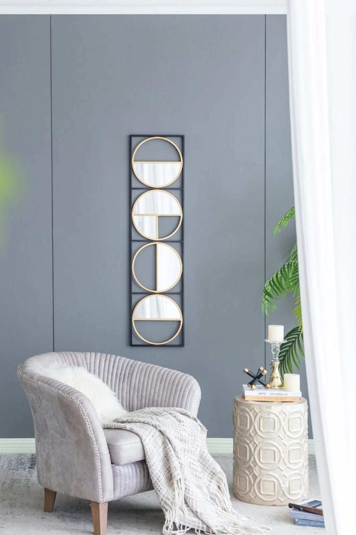 Rectangular Metal Framed Wall Mirror S146