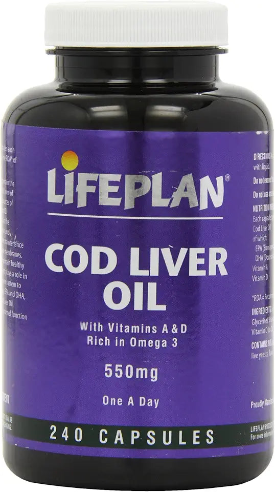 Cod Liver Oil 550mg 240 Capsules X60268