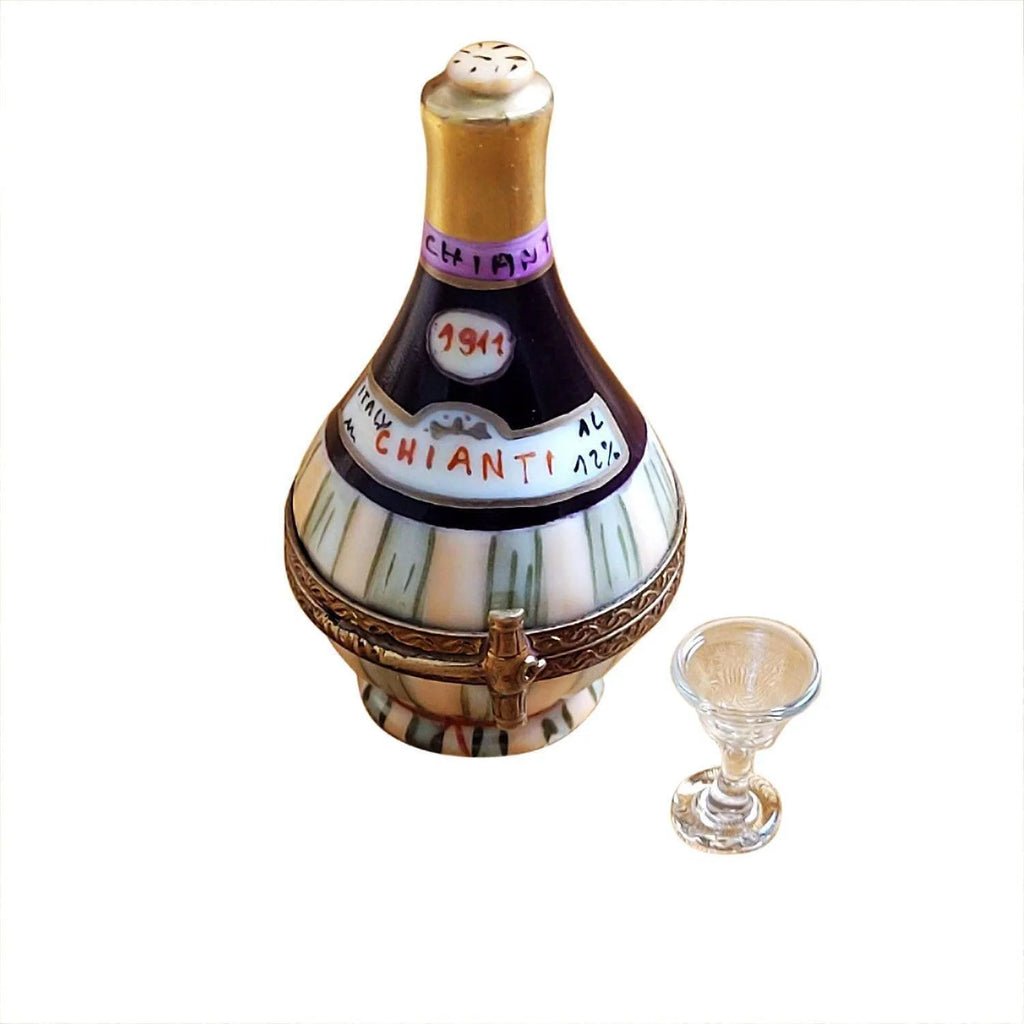 Porcelain Figurine with Removable Wine Glass X2949