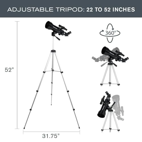 70mm Portable Refractor Telescope B389