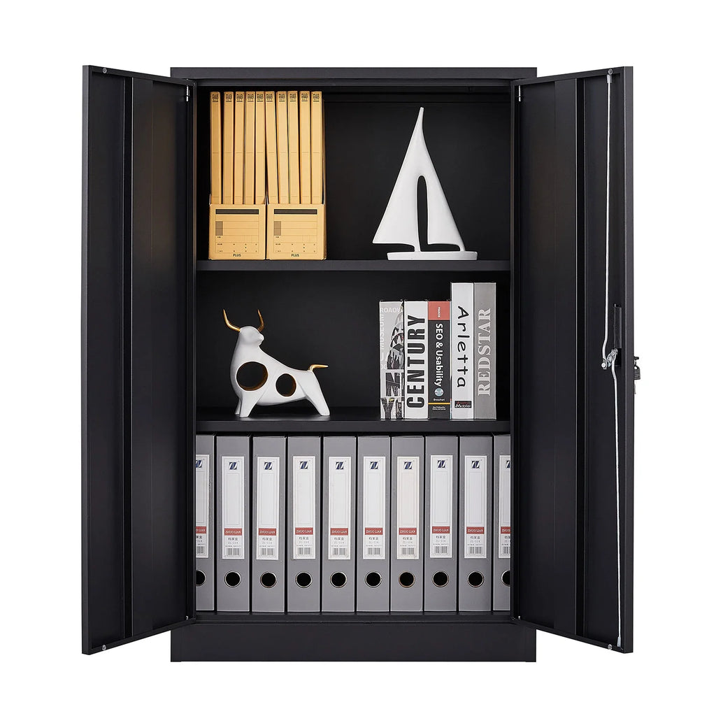Metal Lockable Storage Cabinets with Doors and Shelves E768