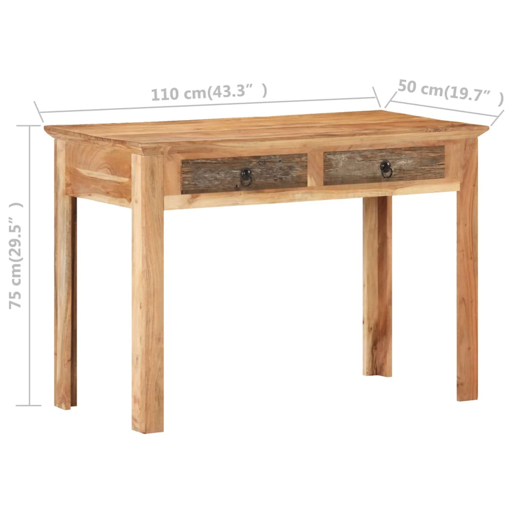 Solid Reclaimed Wood Desk W5995