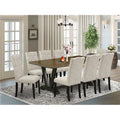 9 Piece Solid Wood Dining Room Table Set U163857