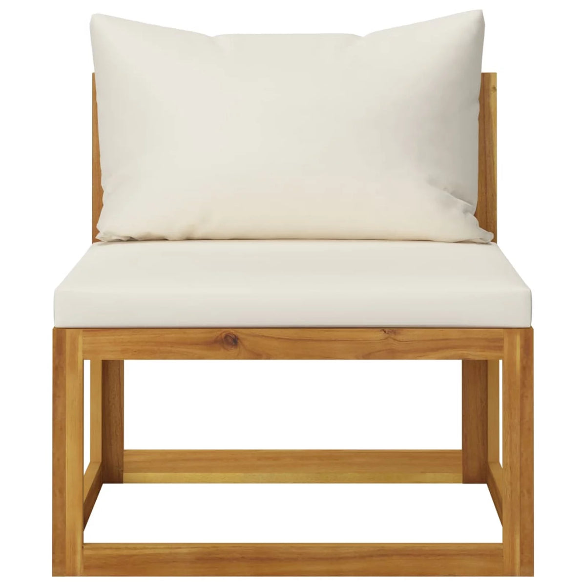 2 Piece Acacia Wood Patio Sofa Set with Cushion Y2162