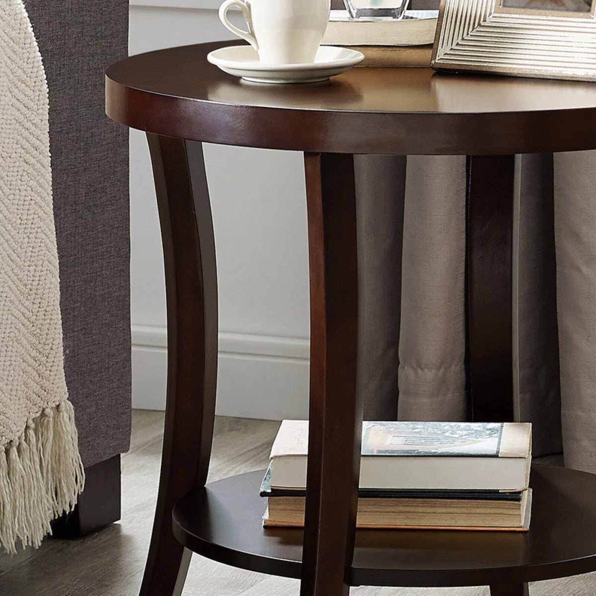Espresso 3Pc Oval Coffee Table and End Table Set H799