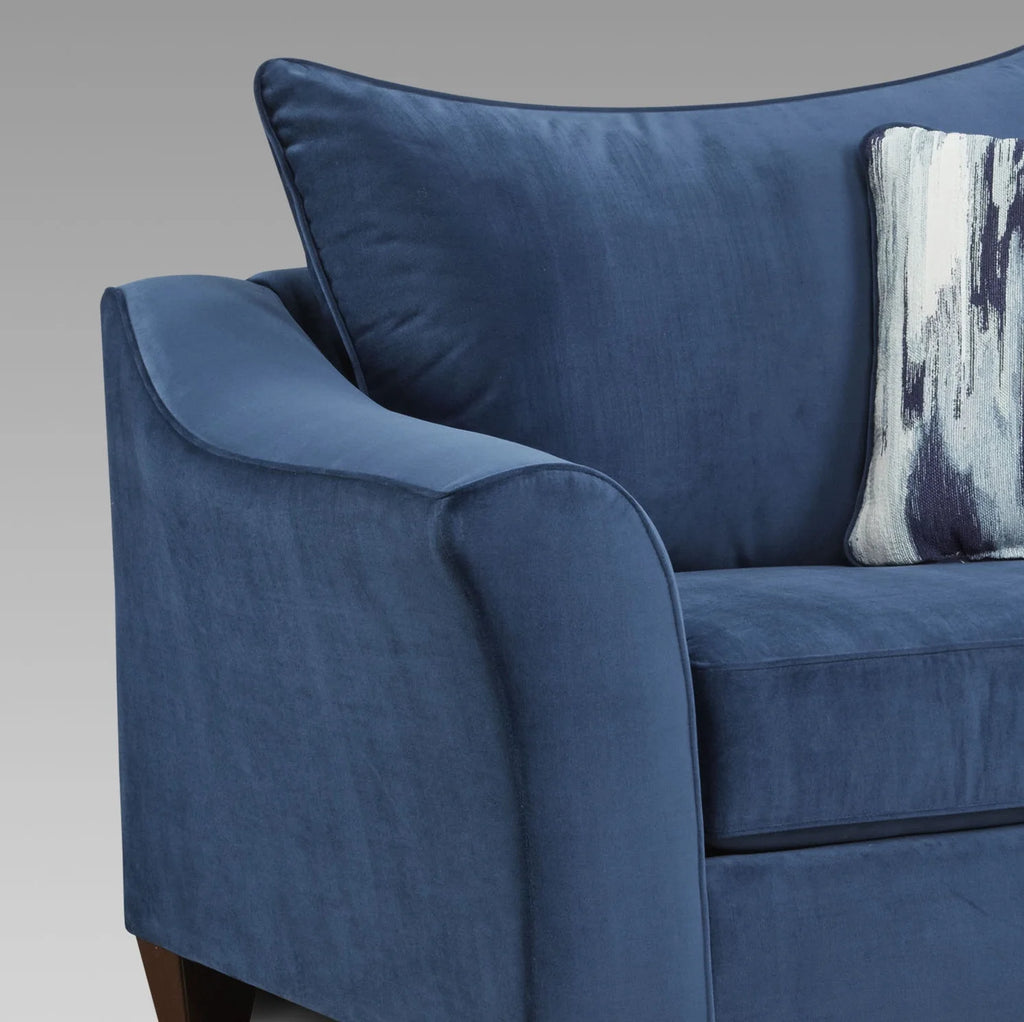 Navy Blue Fabric 3-Piece Sofa Set C297202