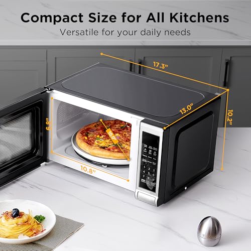 700W 0.7 Cu.ft Stainless Steel Digital Microwave Oven U159819