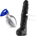 Jeweled Anal Plug + 17.3 inch Long Realistic Dildo X567