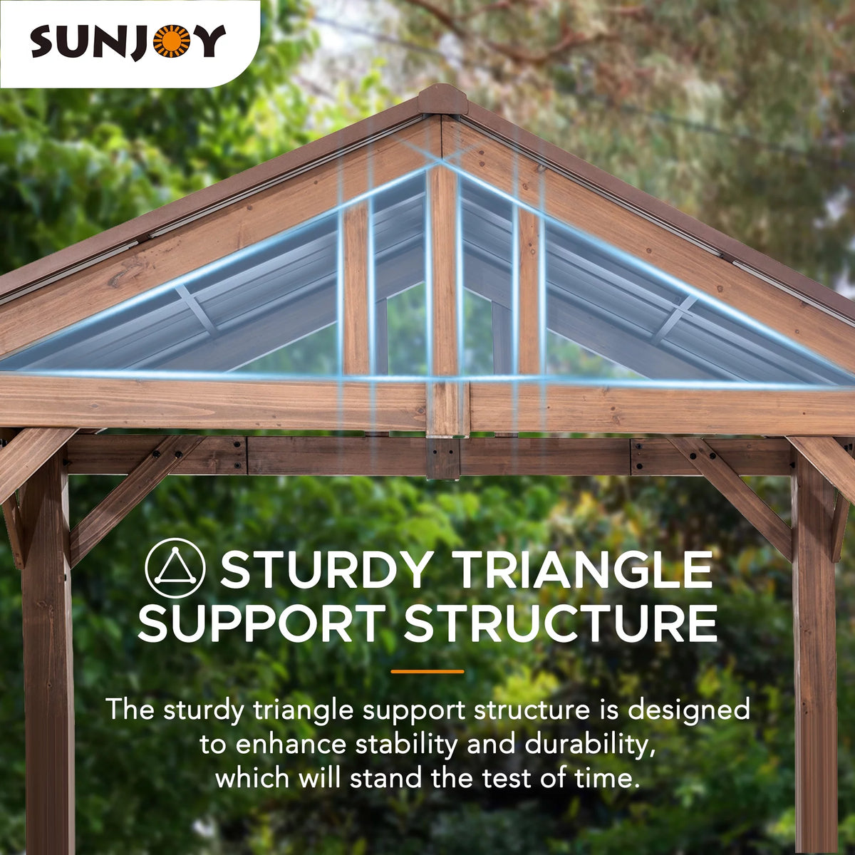 9 ft. x 6 ft. Cedar Wood Hardtop Grill Gazebo P16625
