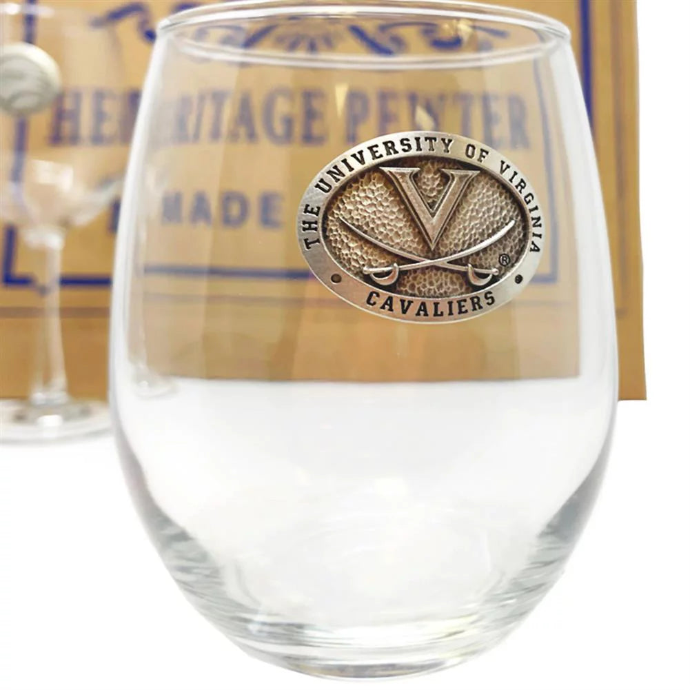 University of Maryland Terps Goblet Set Stemmed and Stemless Wine Set V90838