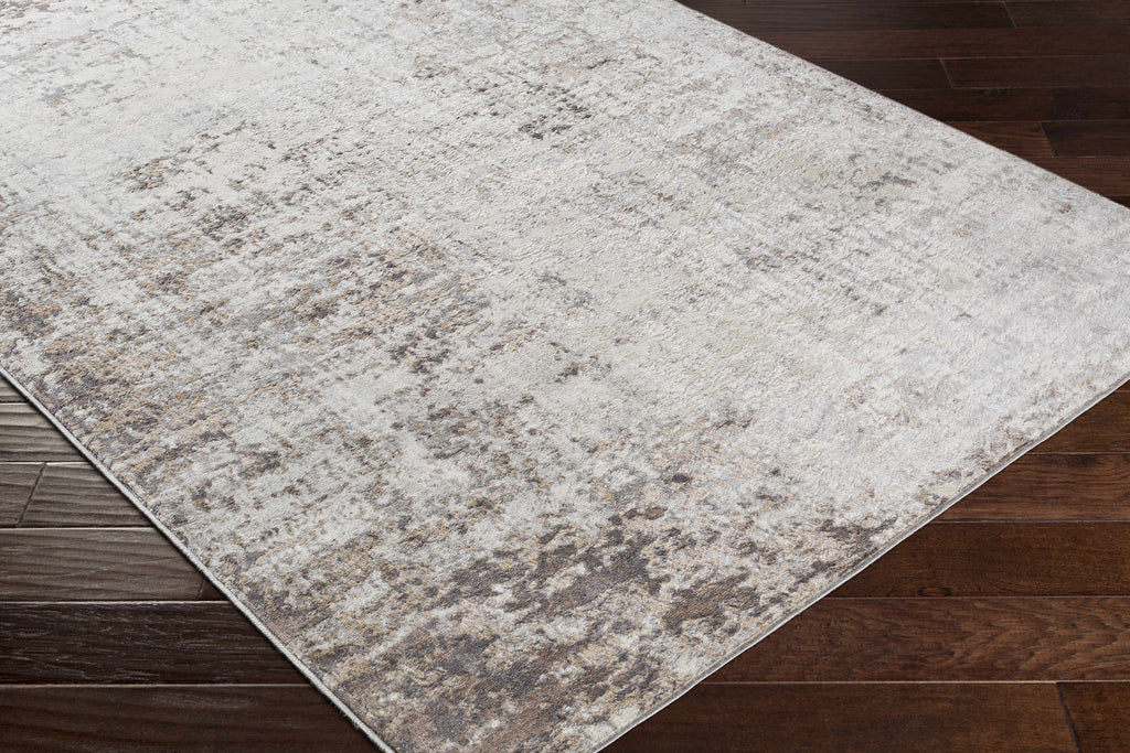 Neutral Abstract Runner Rug A183671