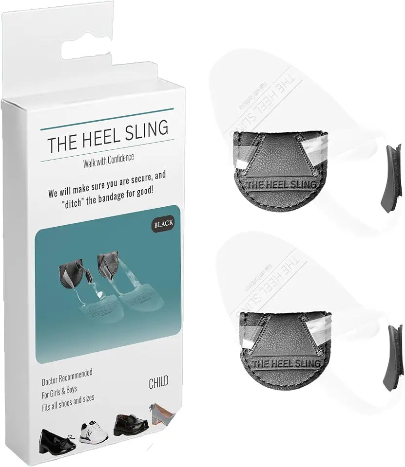 Anti-Slip Heel Pads Shoe Inserts Black Child U7442