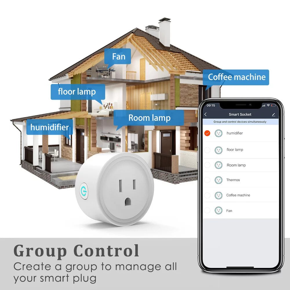 Smart Plugs WiFi Outlet with APP Control & Timer Function（4 Pack） W9960