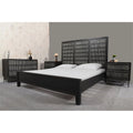 Solid Wood Eastern King Bed Antique Brown S87773