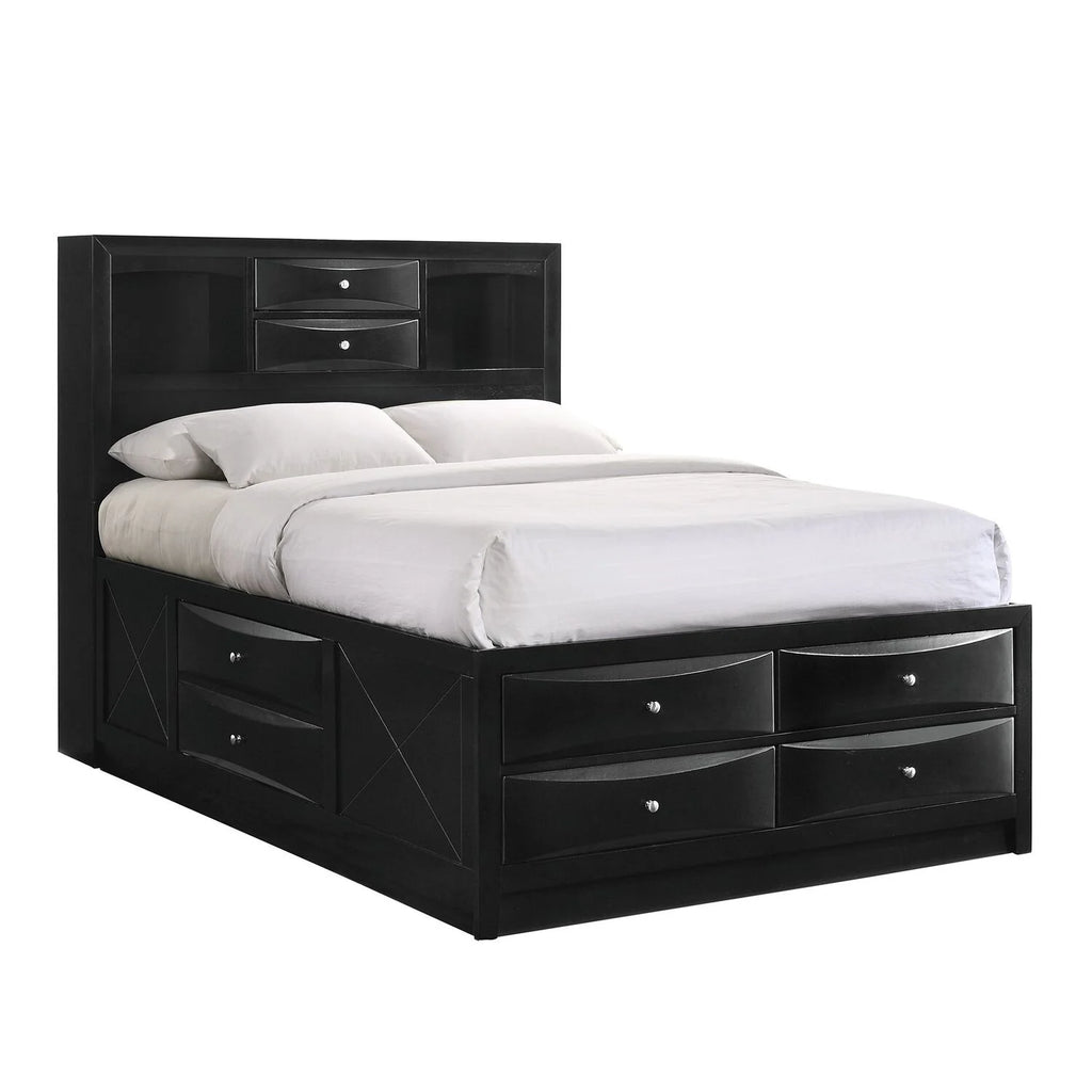 Black King Storage Bed X336181