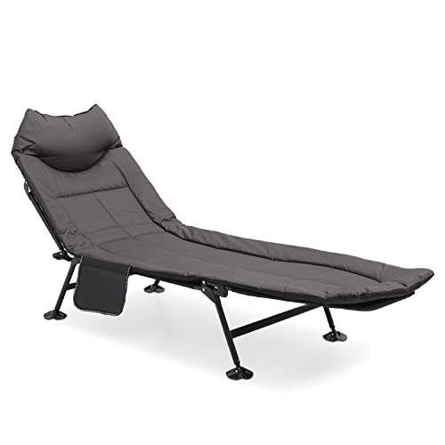Adjustable Reclining Camping Bed with Carry Bag Q96440