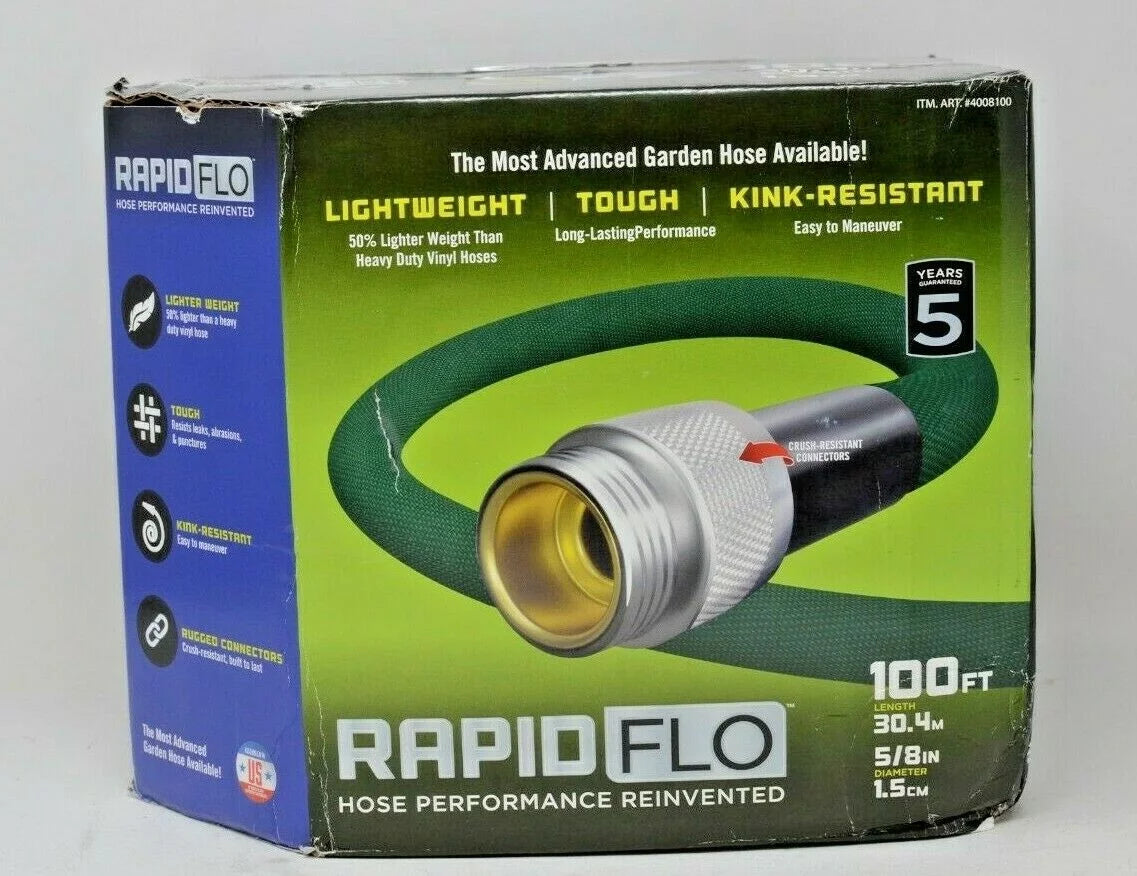 5/8 in. x 100 ft. Green Garden Hose Q684209