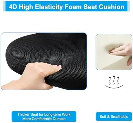 Ergonomic Mesh Office Chair with Lumbar Support Black C8054